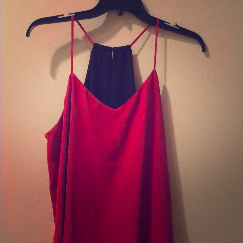 Reversible top, black & red, express brand